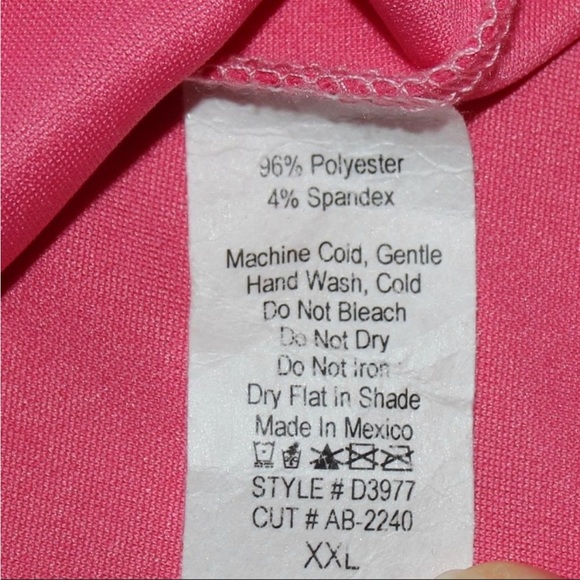 Zig Zag pink ruffle sleeve 2XL midi lose fitting dress - Picture 5 of 5